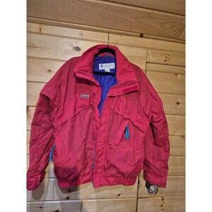 Columbia Whirlibird Radial Sleeve Jacket Vintage 90s Men S Red/Purple/Teal